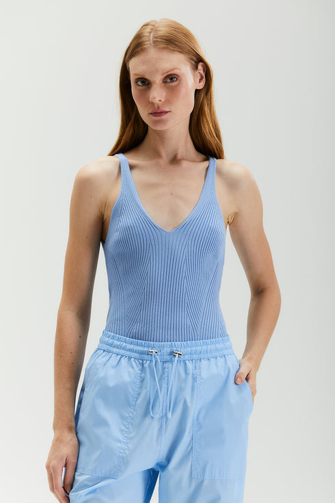 REGATA TRICÔ AZUL
